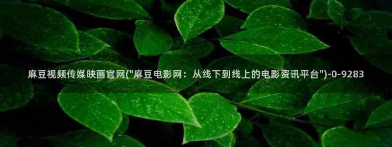 麻豆视频入口专区：麻豆视频传媒映画官网(\