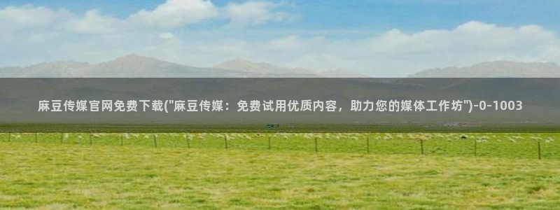 麻豆视频图集资源